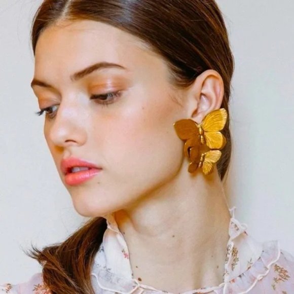 Zara Jewelry - Butterfly Gold Earrings